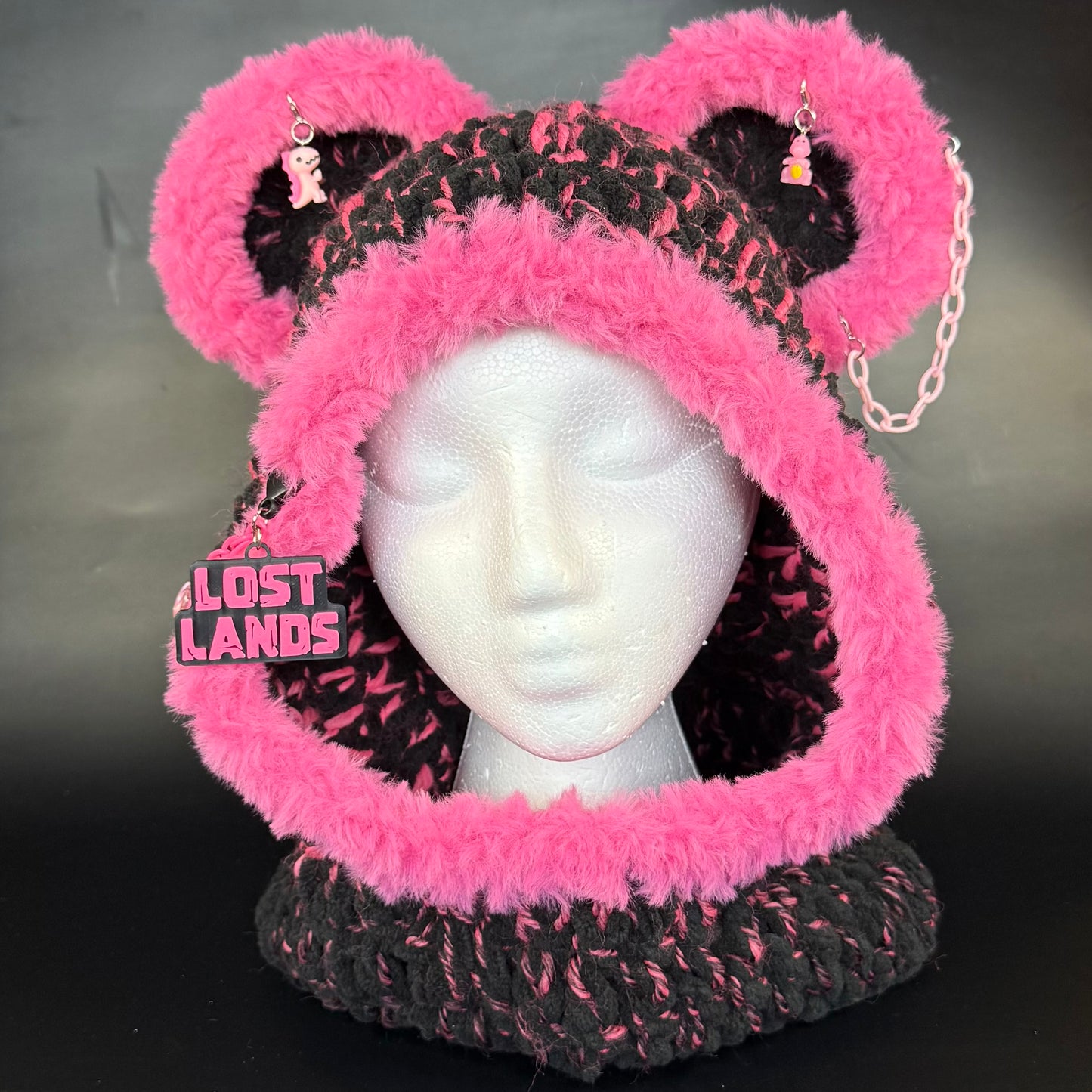 Pink Wooli X Lost Lands Hood
