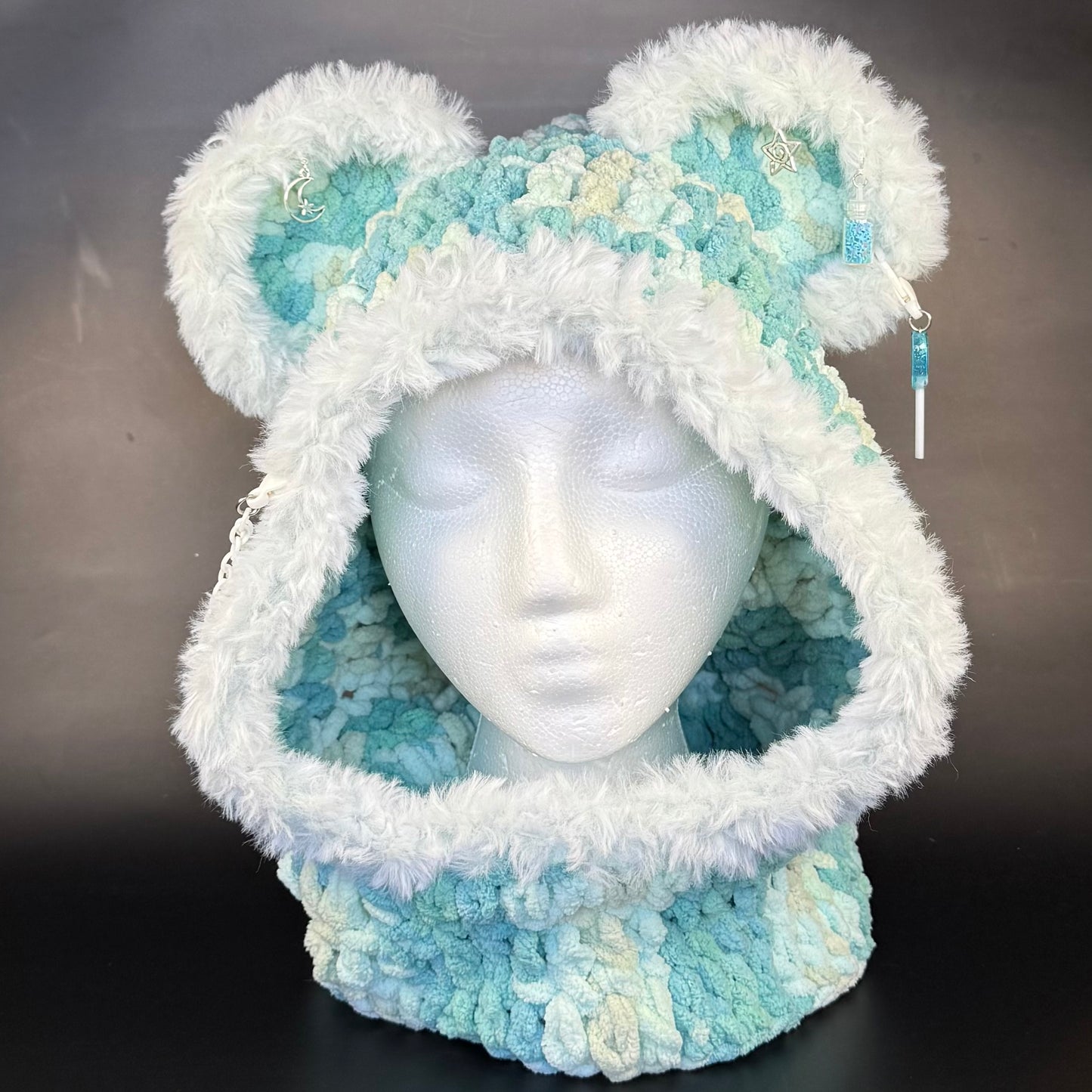 Wooli Teal Hood