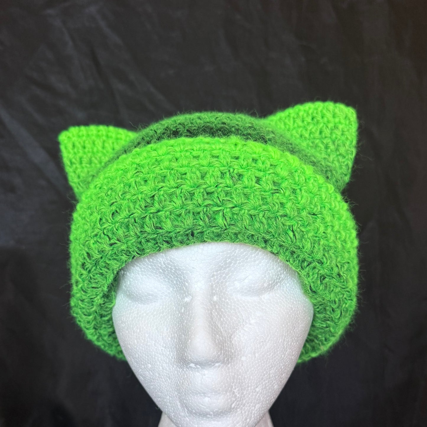 Green and Black Cat Ear Skimask