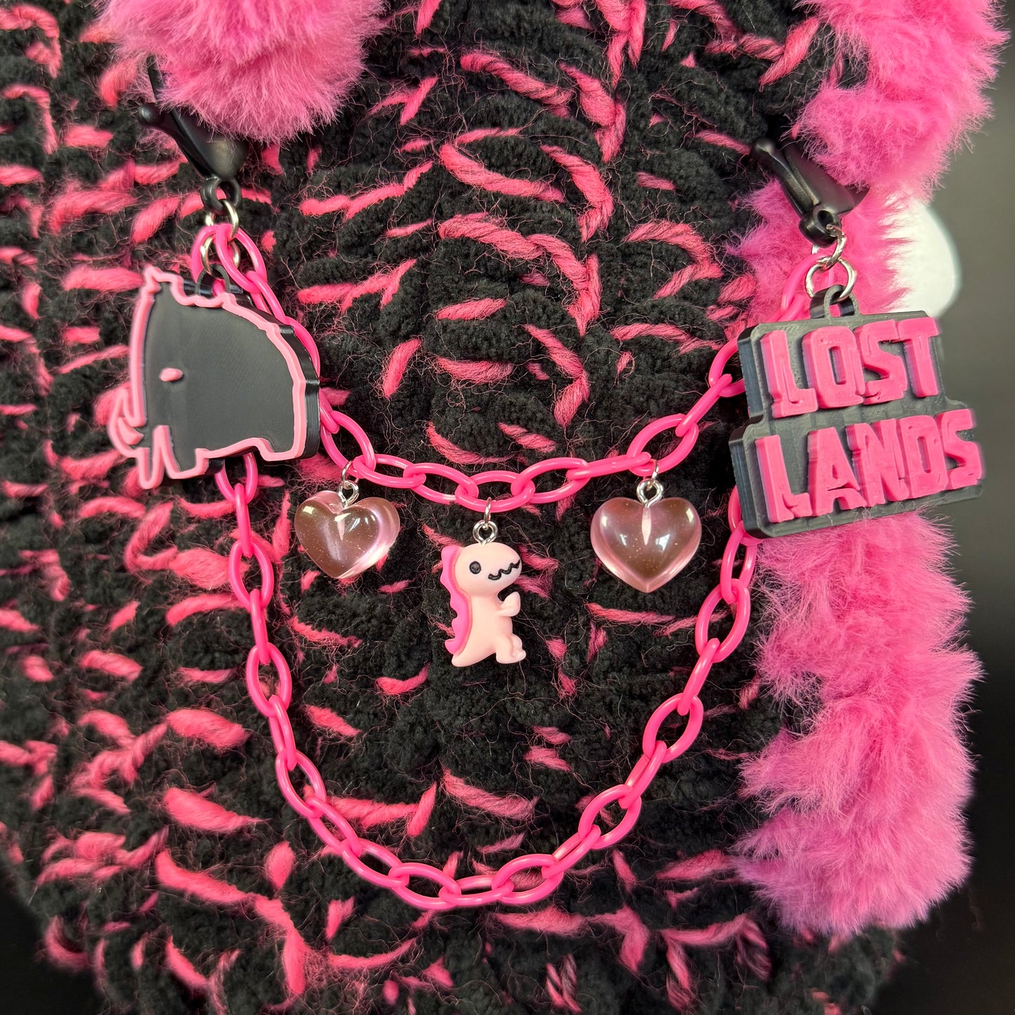 Pink Wooli X Lost Lands Hood