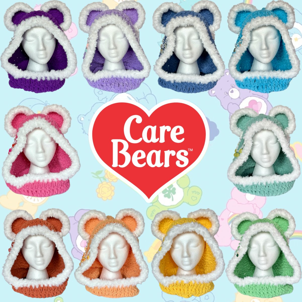 CAREBEAR HOODS 🩷❤️🧡💛💚🩵💙💜