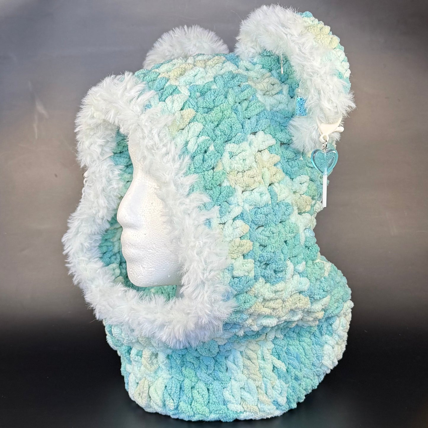 Wooli Teal Hood