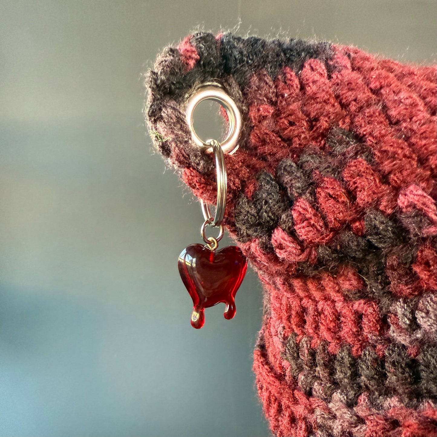 Red Camo Cat Ear Beanie