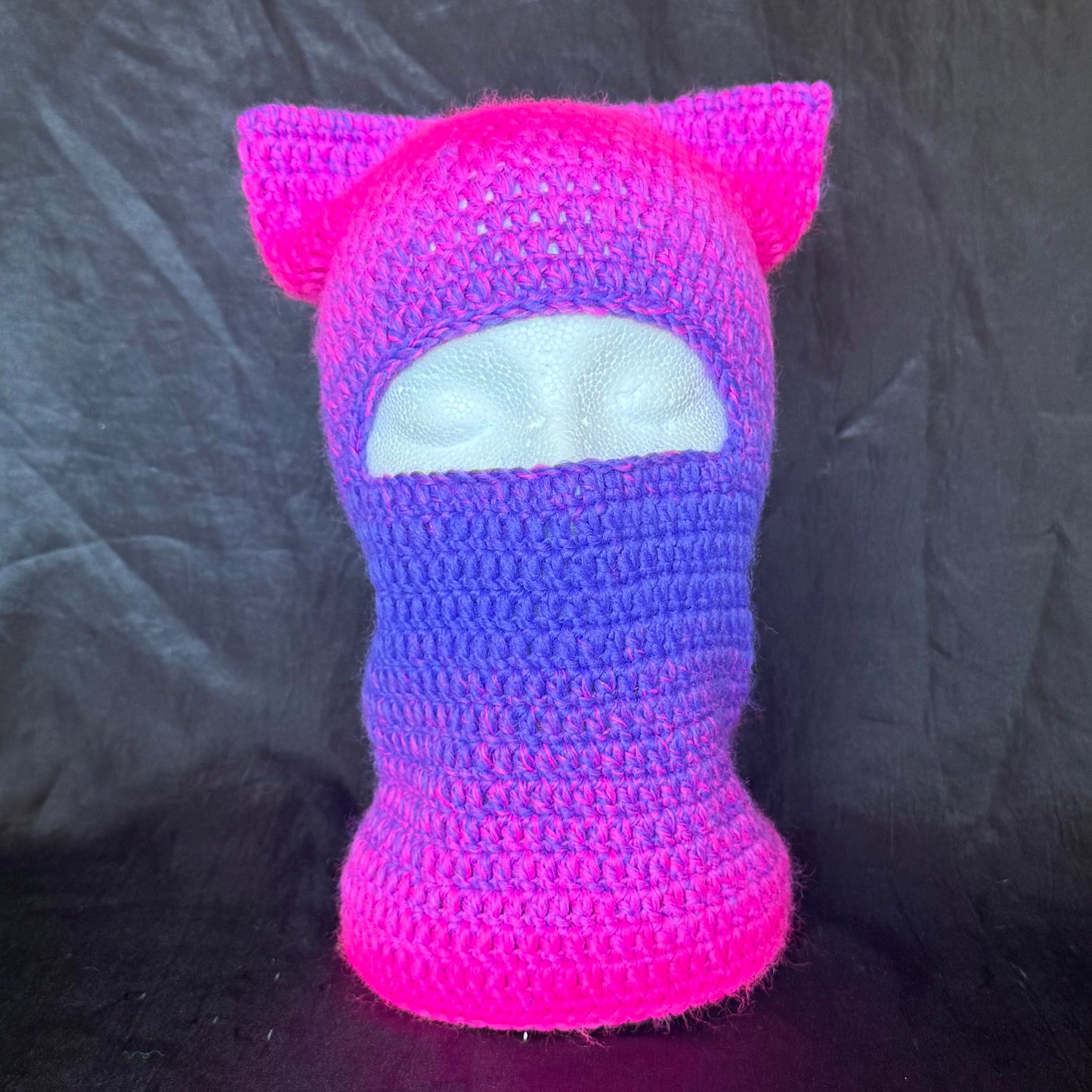 Pink and Purple Cat Ear Skimask