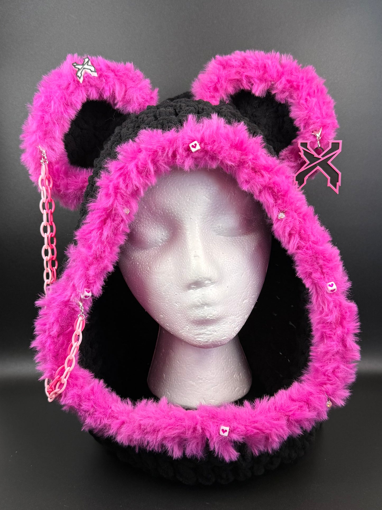 Pink and Black X