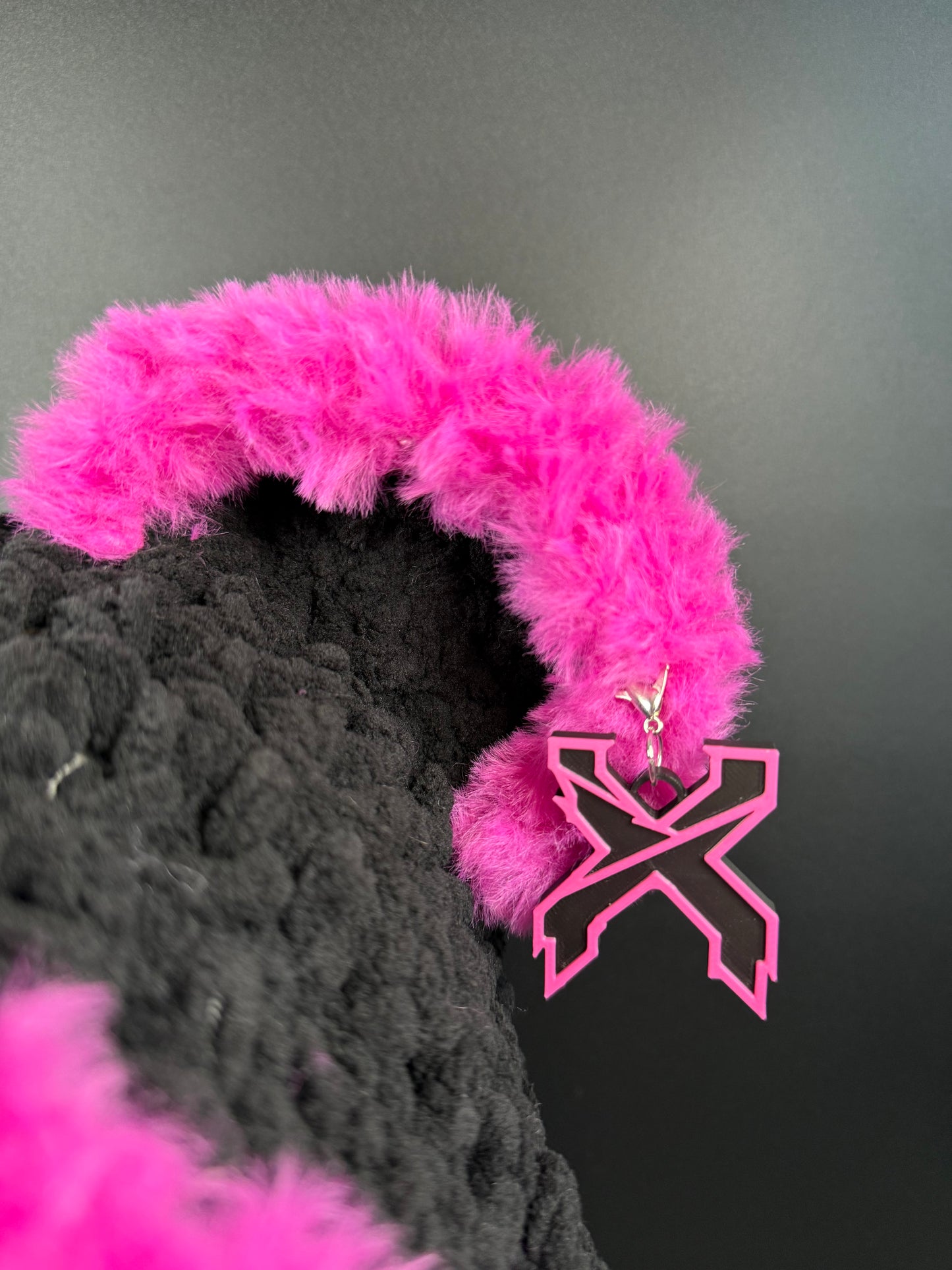 Pink and Black X