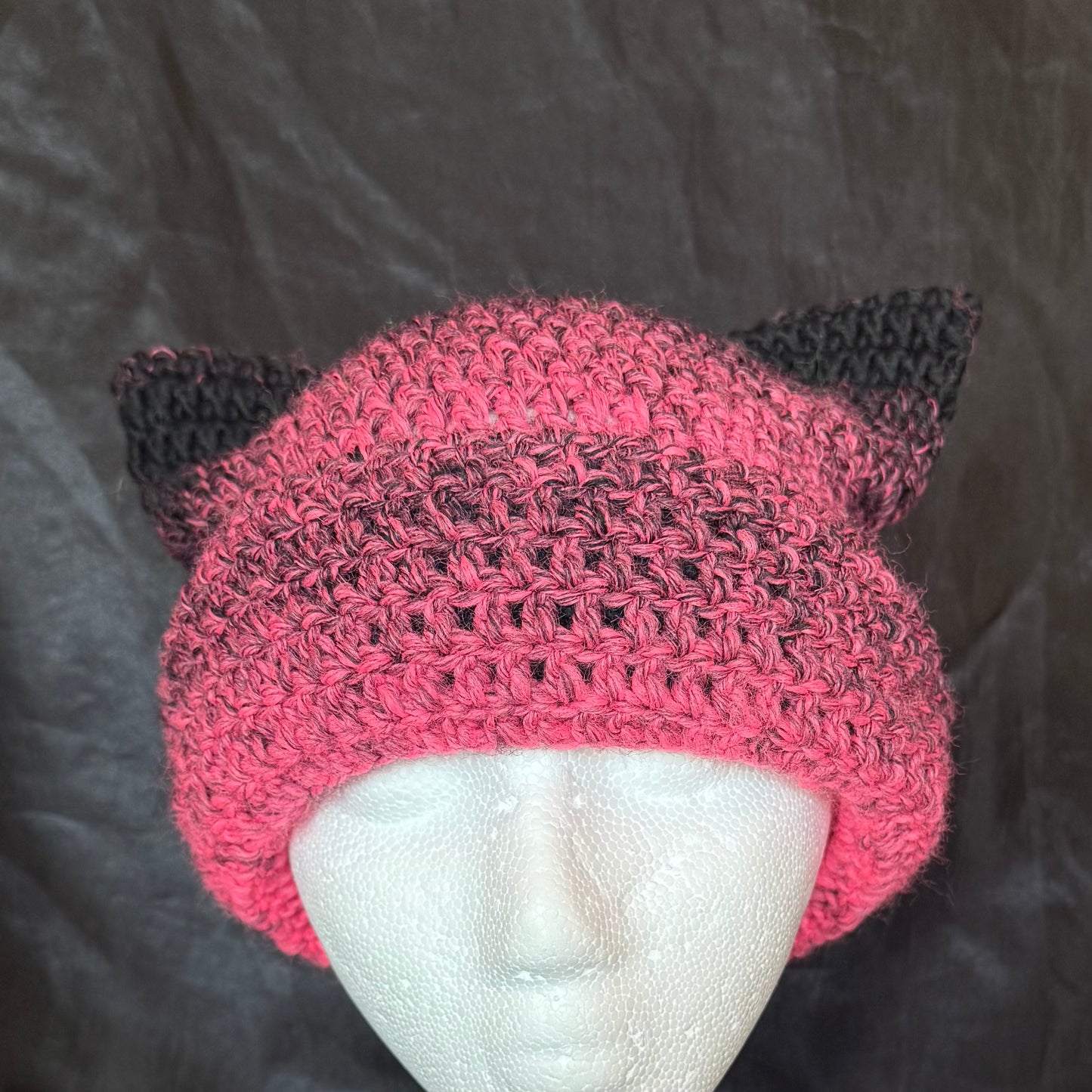 Pink and Black Cat Ear Skimask