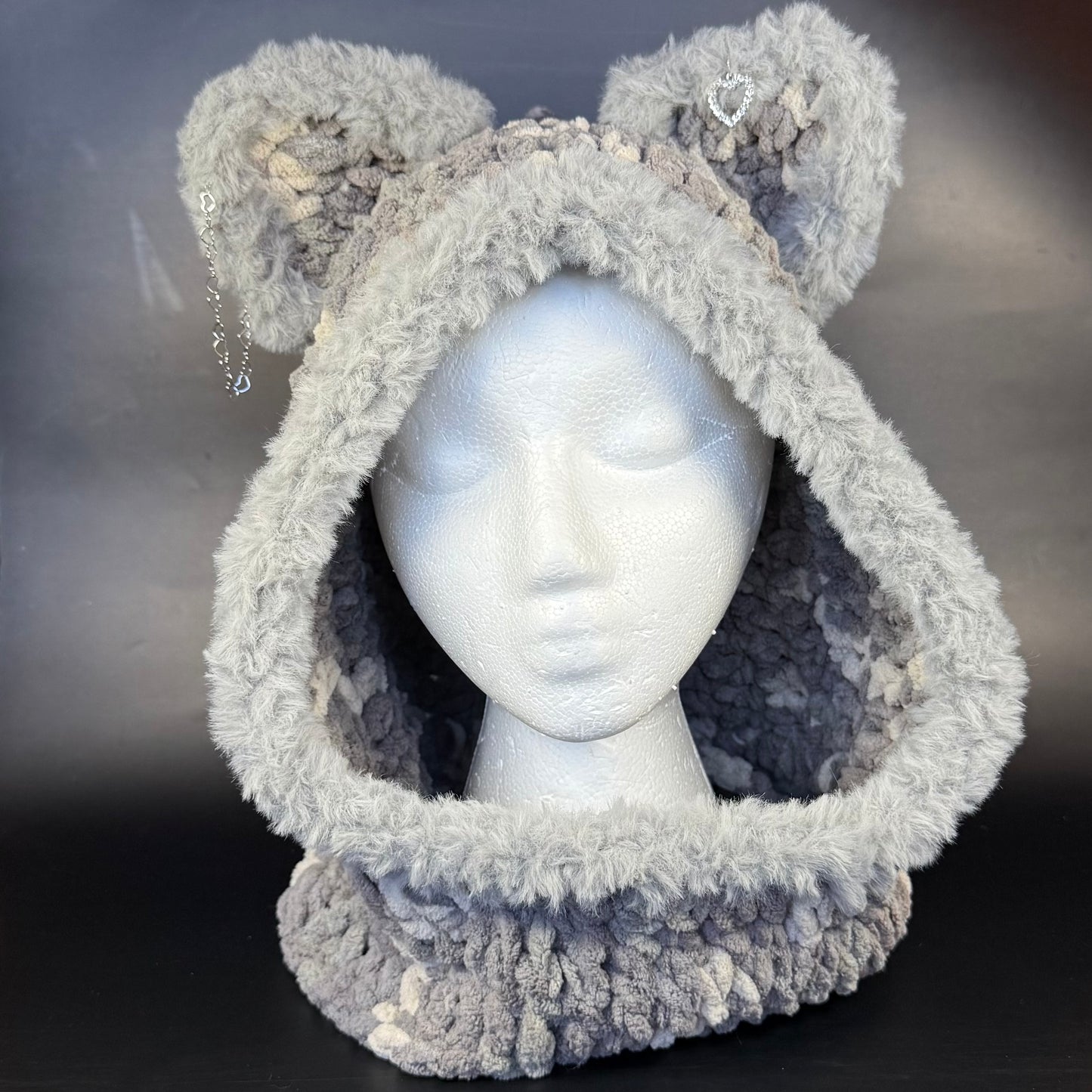 Grey Cat Hood