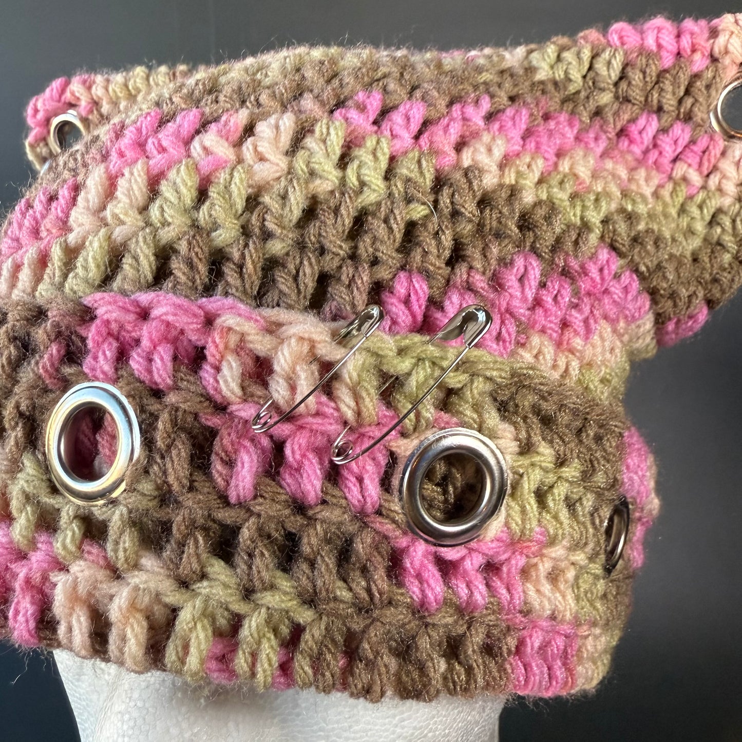 Pink Camo Cat Ear Beanie