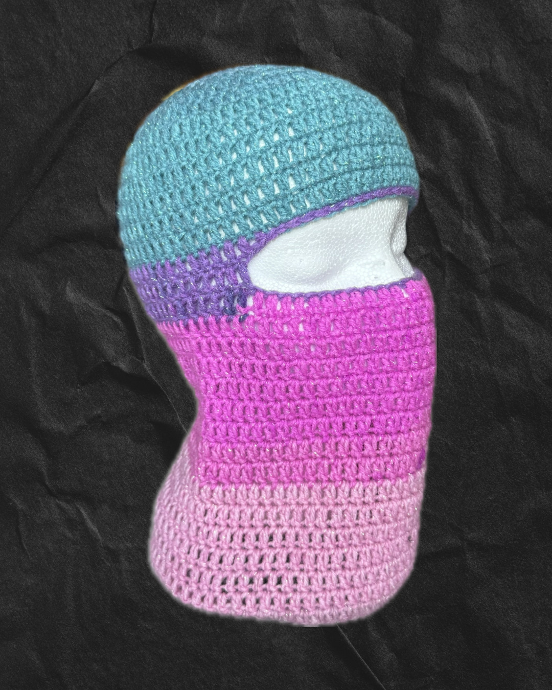 Purple Tone Sparkle Ski-Mask