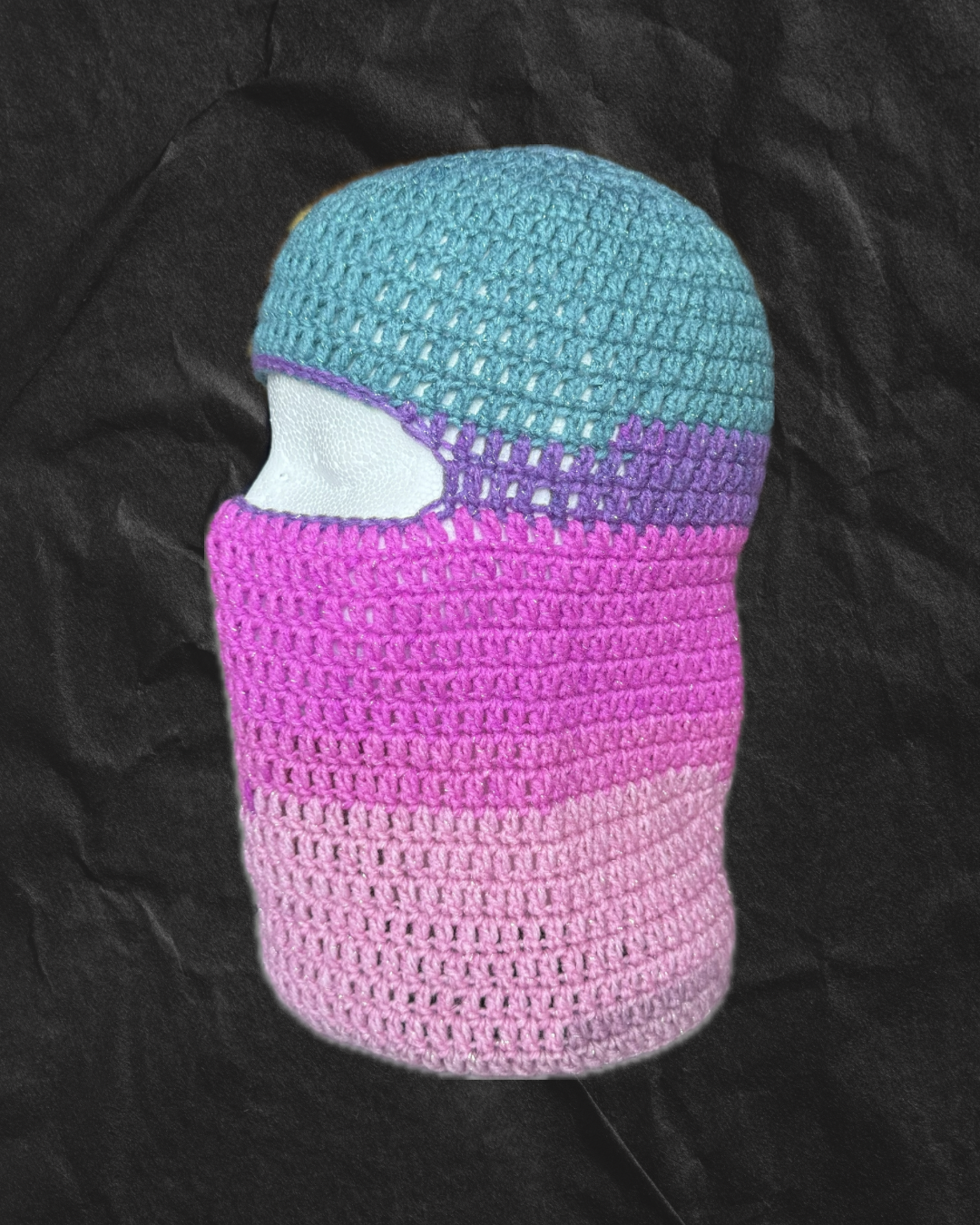 Purple Tone Sparkle Ski-Mask