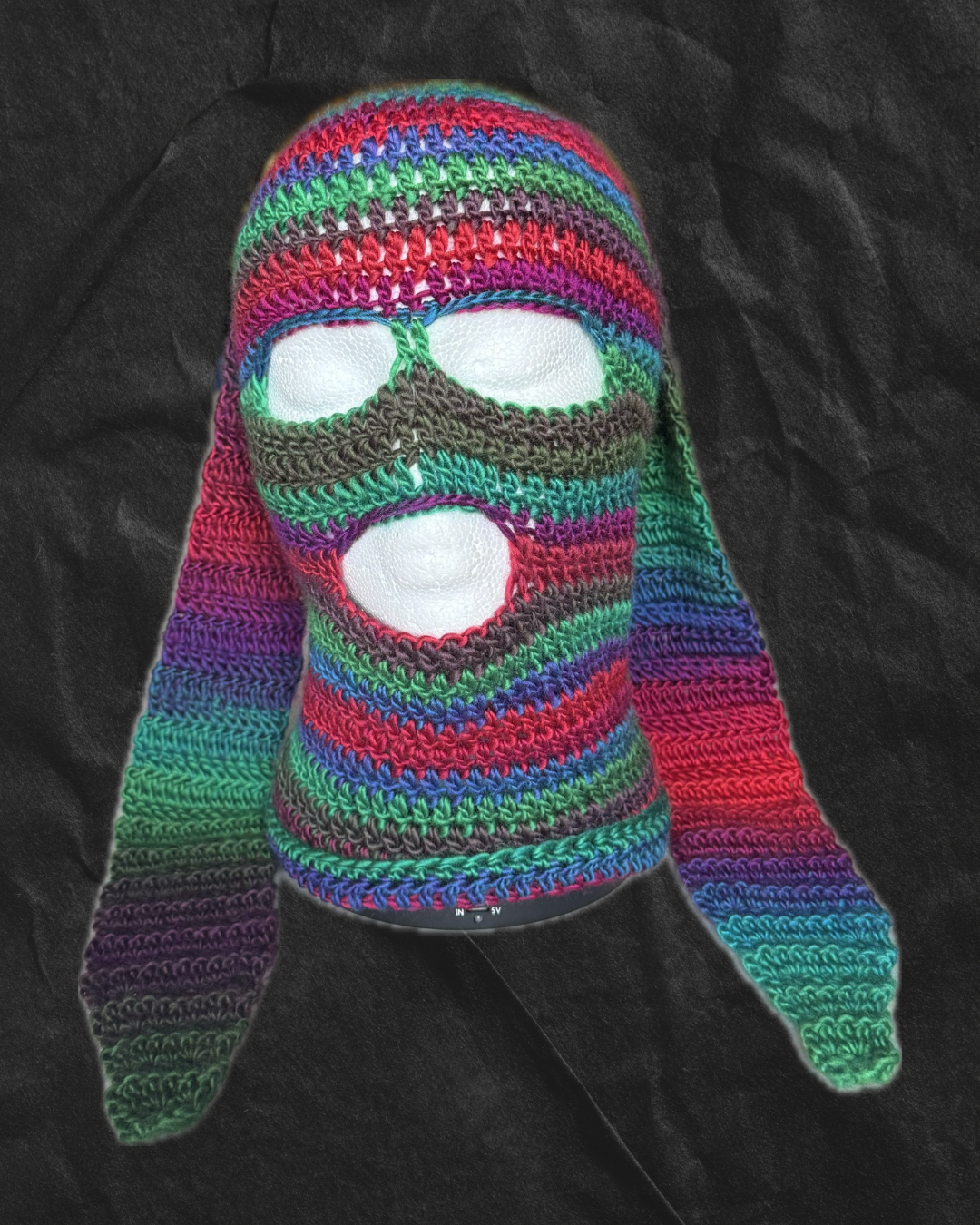 Dark Tone Bunny Ear Ski-Mask