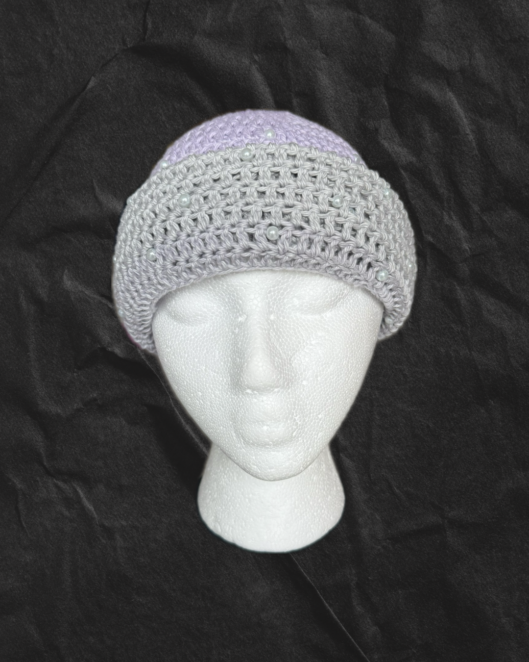 Purple and Gray Pearl Ski-Mask