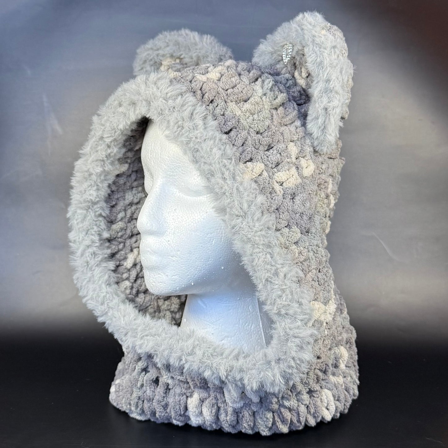 Grey Cat Hood