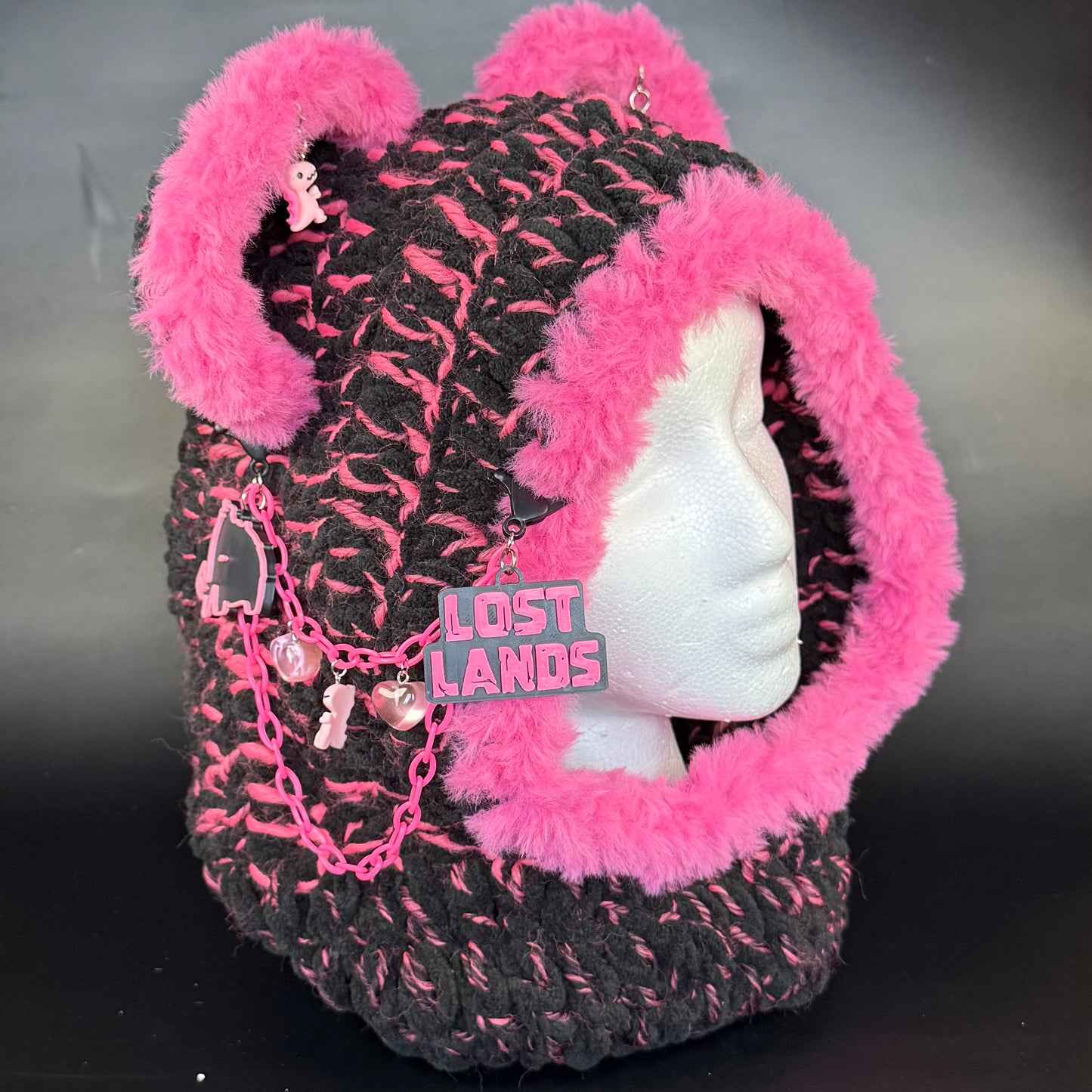 Pink Wooli X Lost Lands Hood