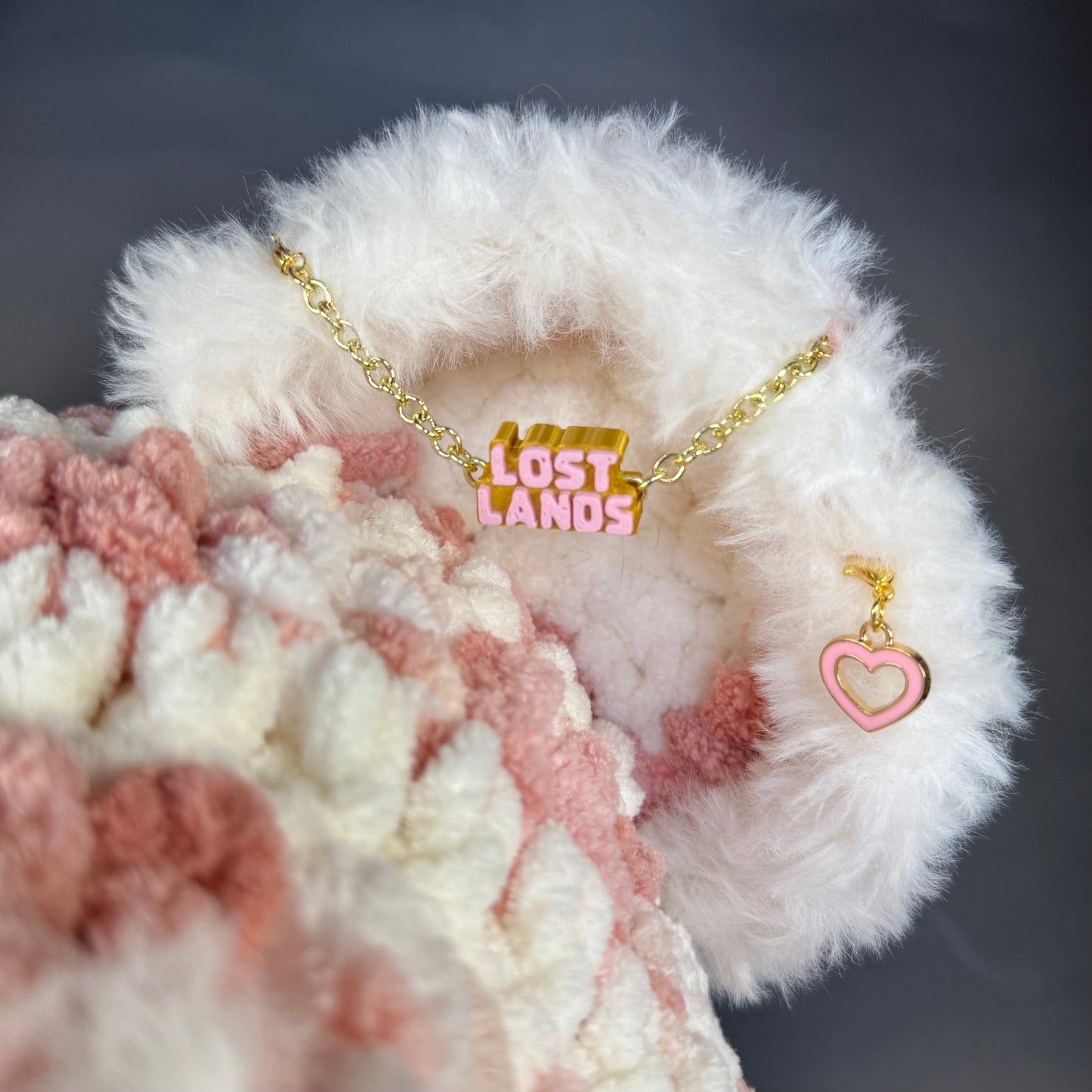Pink & Gold Lost Lands Hood