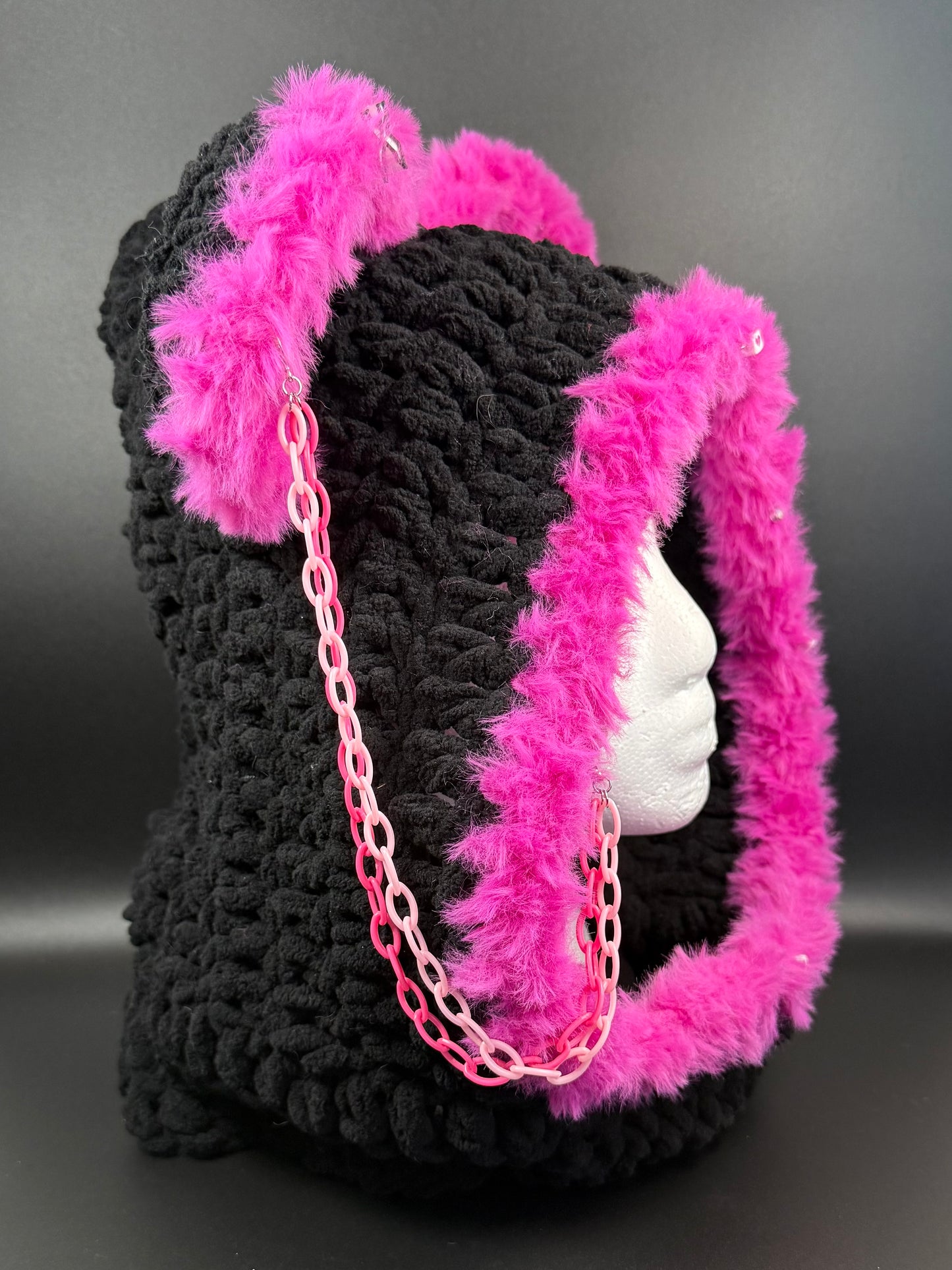 Pink and Black X